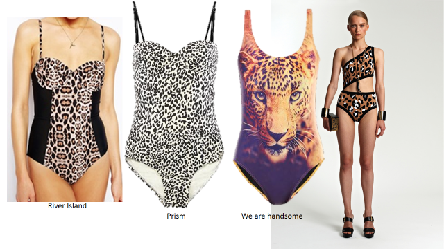 beach onepiece selections animal print
