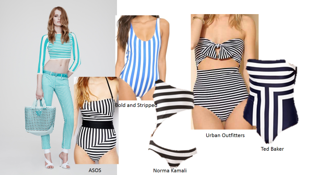beach onepiece selections stripes